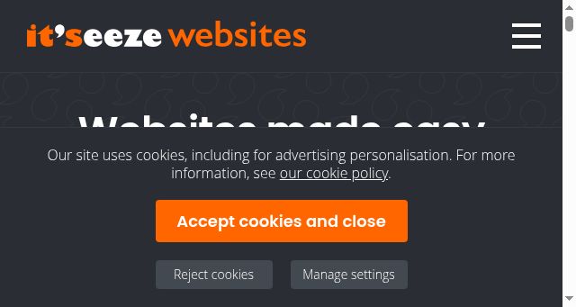 Screenshot of itseeze.com