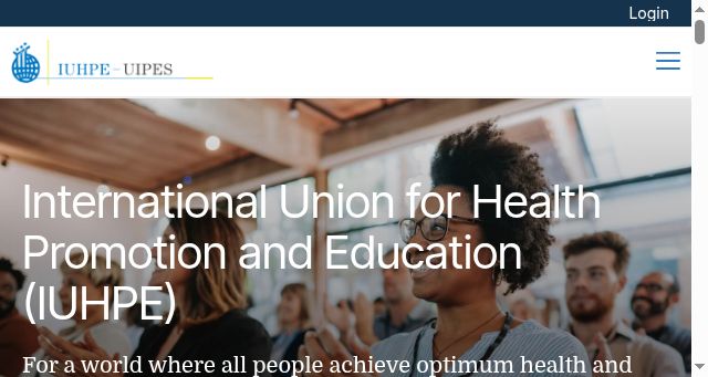Screenshot of iuhpe.org