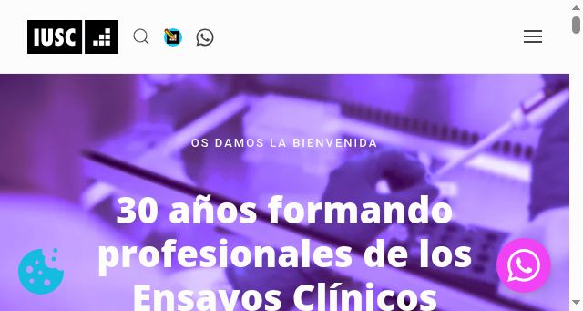 Screenshot of iusc.es