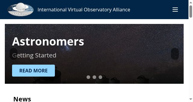 Screenshot of ivoa.net