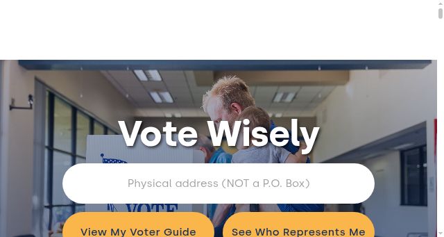 Screenshot of ivoterguide.com