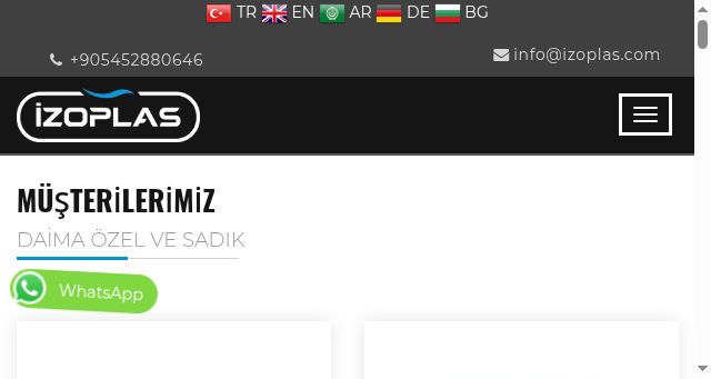 Screenshot of izoplas.com