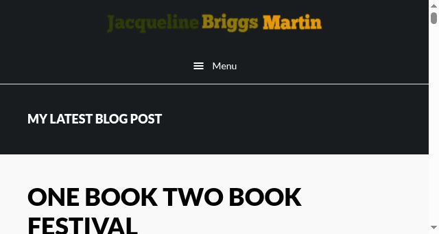 Screenshot of jacquelinebriggsmartin.com