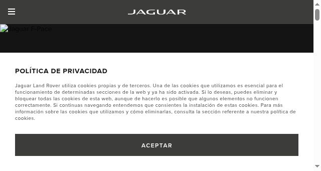 Screenshot of jaguar.co.cr