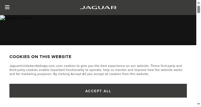 Screenshot of jaguartrinidadandtobago.com