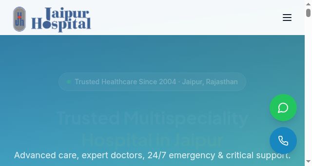 Screenshot of jaipurhospital.co.in