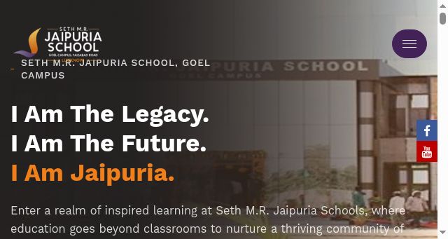 Screenshot of jaipuriaschoolgoelcampus.in