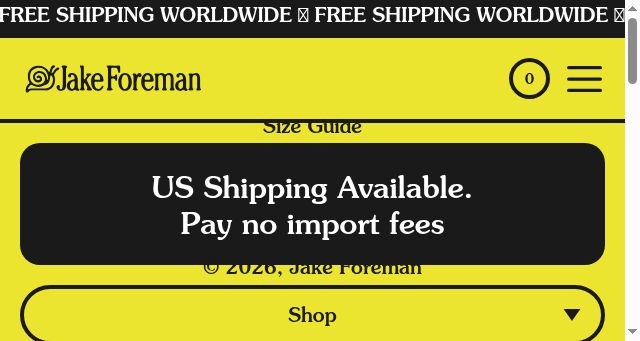 Screenshot of jakeforeman.com