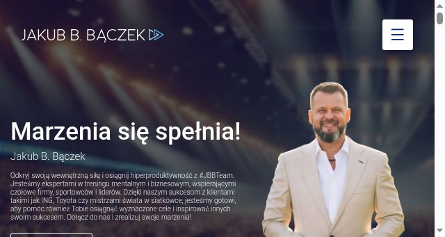 Screenshot of jakubbbaczek.pl