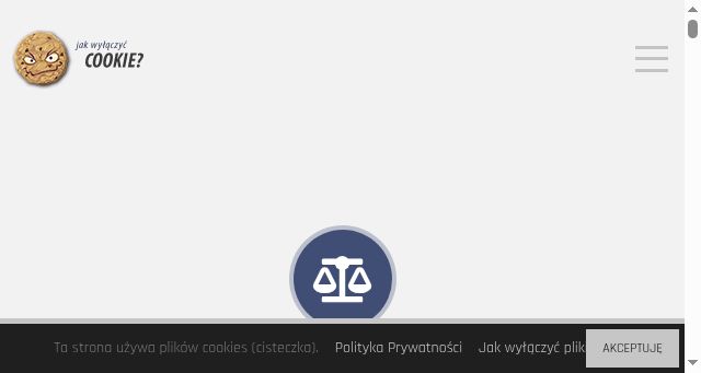 Screenshot of jakwylaczyccookie.pl