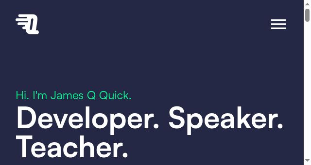 Screenshot of jamesqquick.com