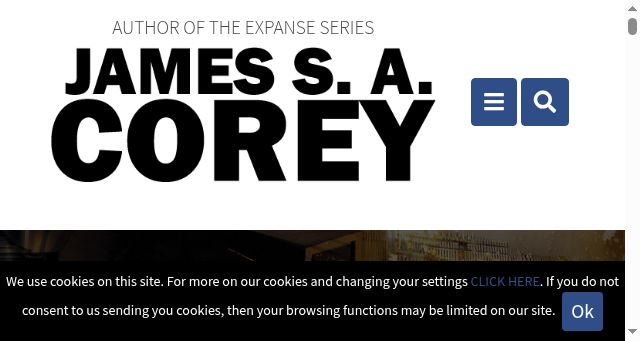 Screenshot of jamessacorey.com