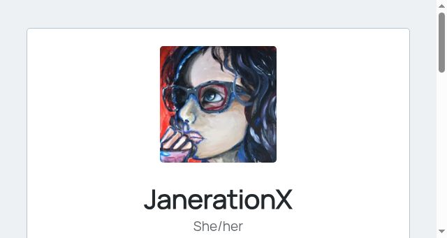 Screenshot of janerationx.com