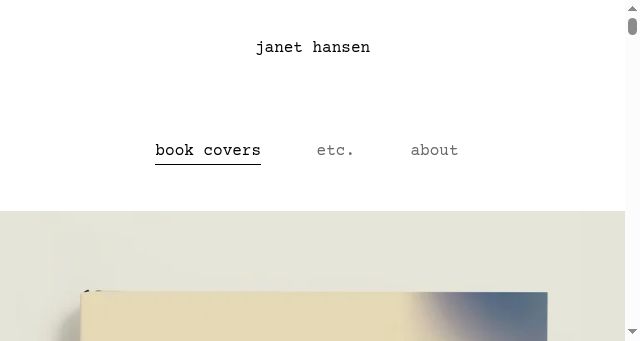 Screenshot of janet-hansen.com