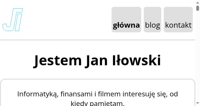 Screenshot of janilowski.pl