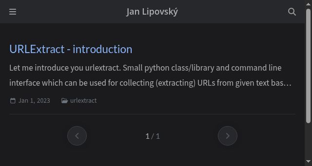 Screenshot of janlipovsky.cz
