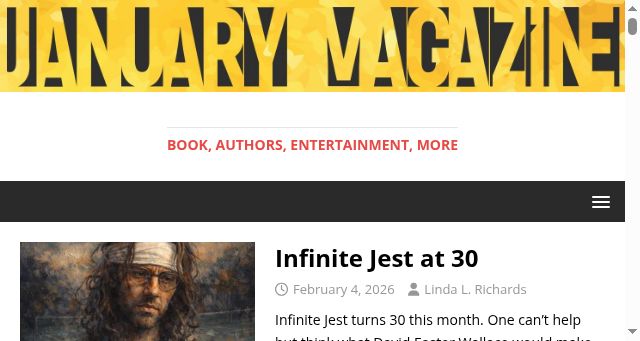 Screenshot of januarymagazine.com