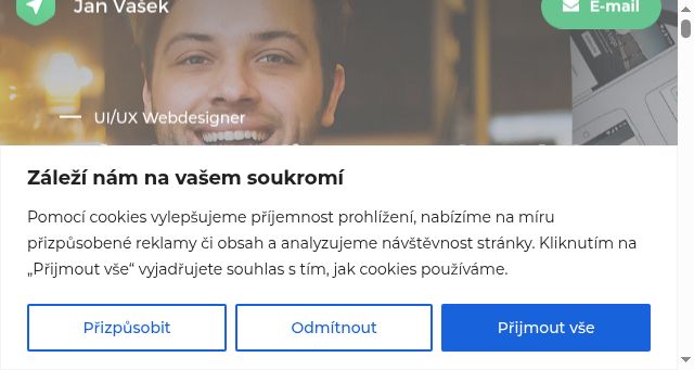 Screenshot of janvasek.cz