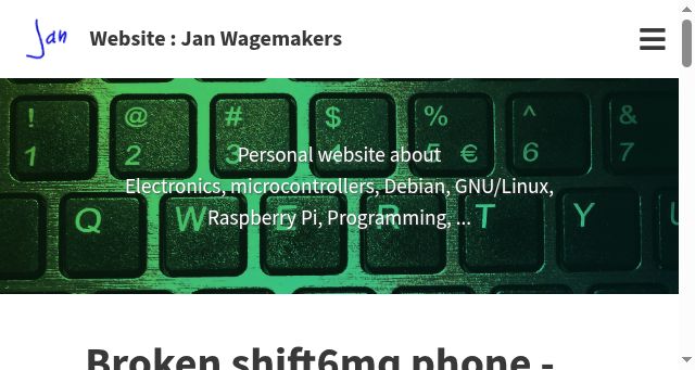 Screenshot of janwagemakers.be