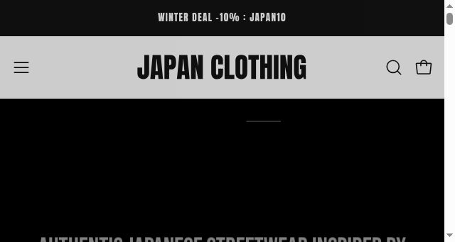 Screenshot of japan-clothing.com