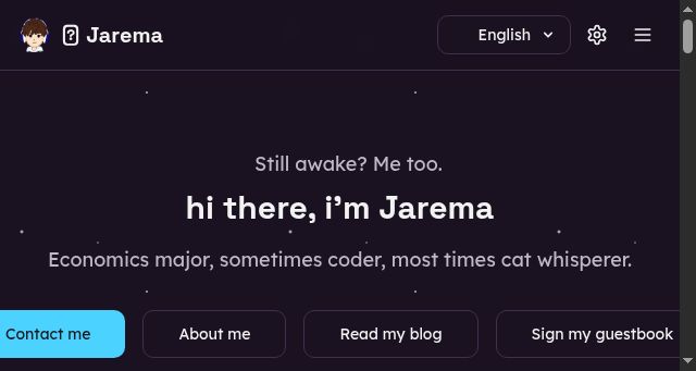 Screenshot of jarema.me