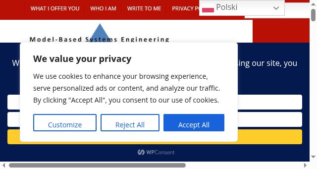Screenshot of jaroslawzelinski.biz