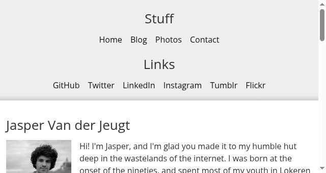Screenshot of jaspervdj.be