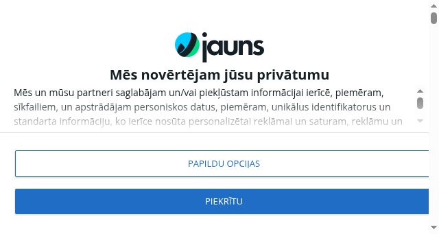 Screenshot of jauns.lv