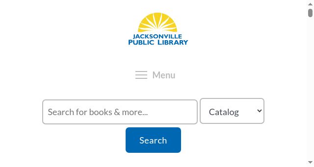 Screenshot of jaxpubliclibrary.org