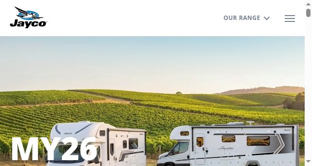 Screenshot of jayco.com.au