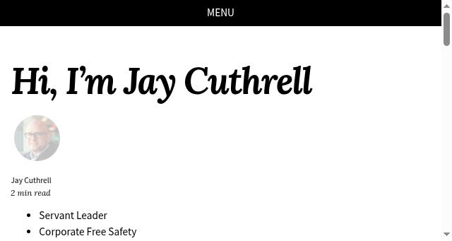 Screenshot of jaycuthrell.com