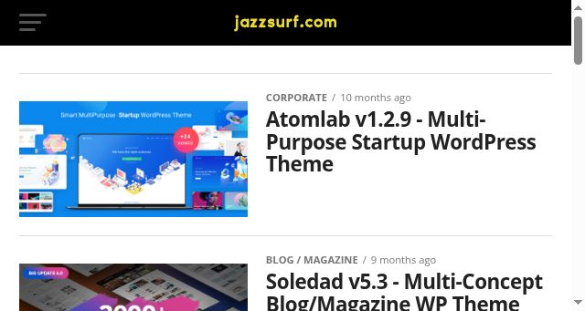 Screenshot of jazzsurf.com