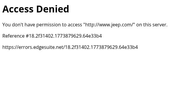 Screenshot of jeep.com