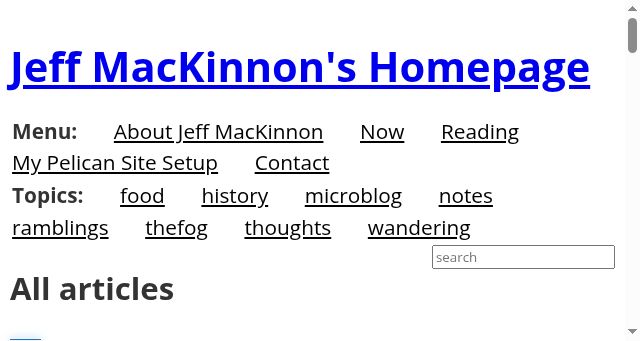 Screenshot of jeffmackinnon.com