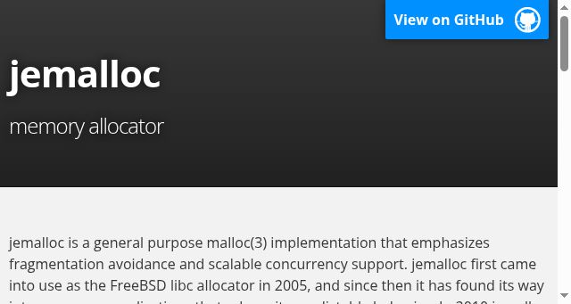 Screenshot of jemalloc.net
