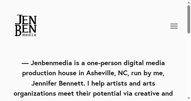 Screenshot of jenbenmedia.com