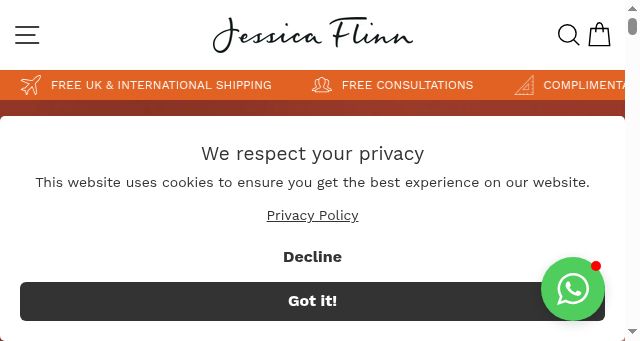 Screenshot of jessicaflinn.co.uk