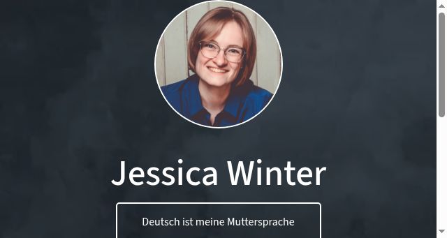 Screenshot of jessicawinter.eu