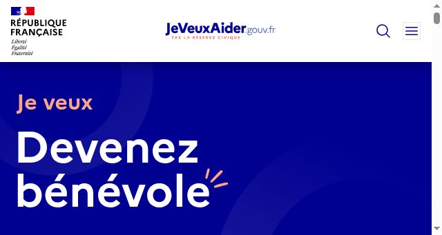 Screenshot of jeveuxaider.gouv.fr