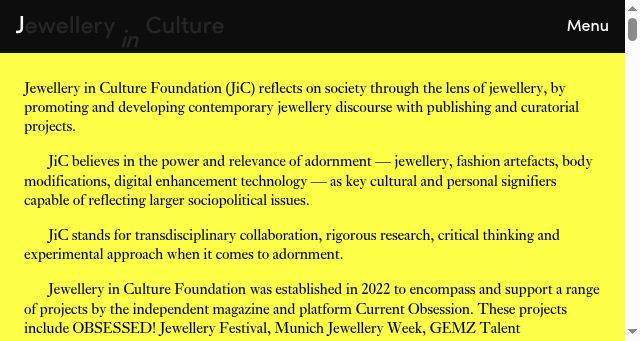 Screenshot of jewelleryinculture.com