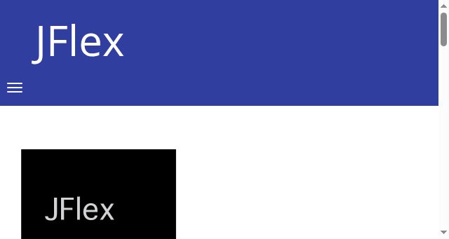 Screenshot of jflex.de