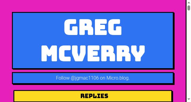 Screenshot of jgmac1106.me