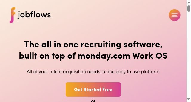 Screenshot of jobflows.co