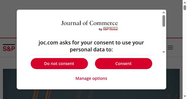 Screenshot of joc.com