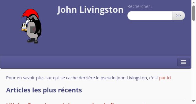 Screenshot of john-livingston.fr