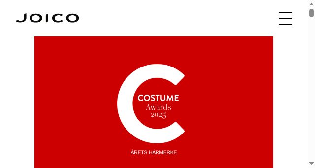 Screenshot of joico.no
