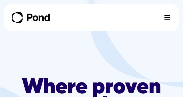 Screenshot of joinpond.ai