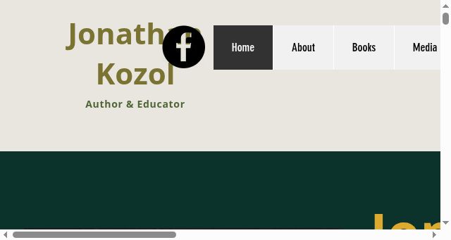 Screenshot of jonathankozol.com