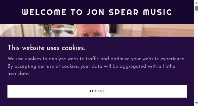 Screenshot of jonspearmusic.com