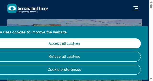 Screenshot of journalismfund.eu